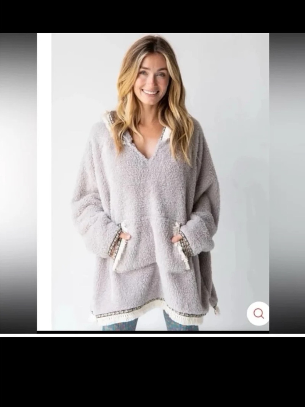 NATURAL LIFE Oversized Blanket Hoodie Cream
in One Size Fits All - Picture 3 of 12